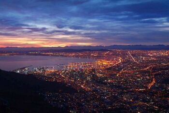 Cape Town harbour, Lions Head, Cape Town, Western Cape